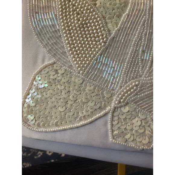 Vintage SOPHISTIQUE Beaded and Sequin Butterfly Crossbody - Picture 6 of 7